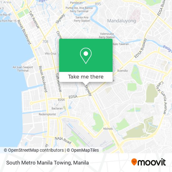 South Metro Manila Towing map