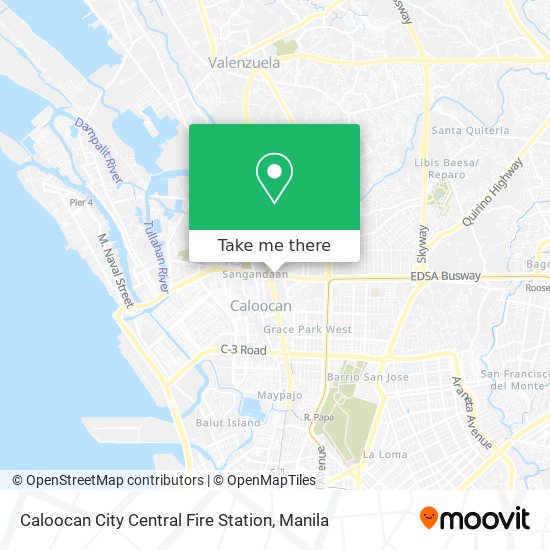 Caloocan City Central Fire Station map