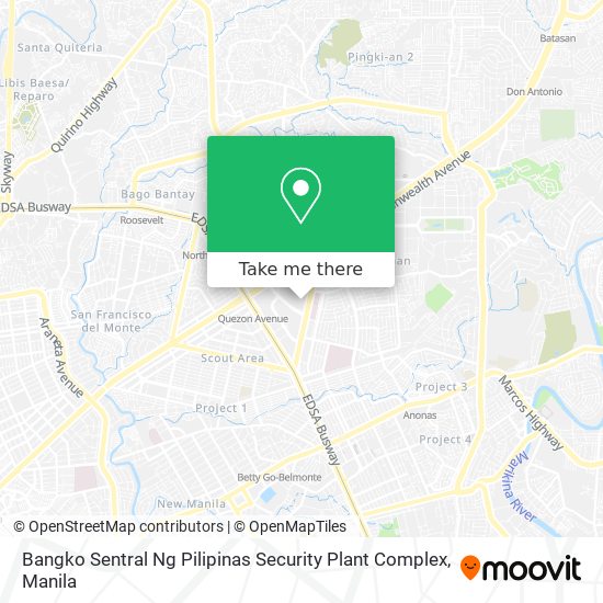 Bangko Sentral Ng Pilipinas Security Plant Complex map
