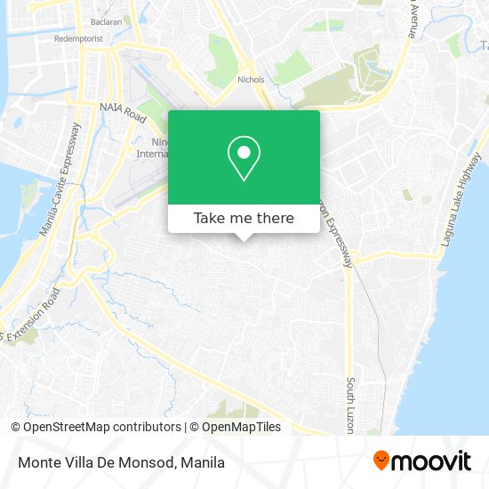 Monte Villa De Monsod map