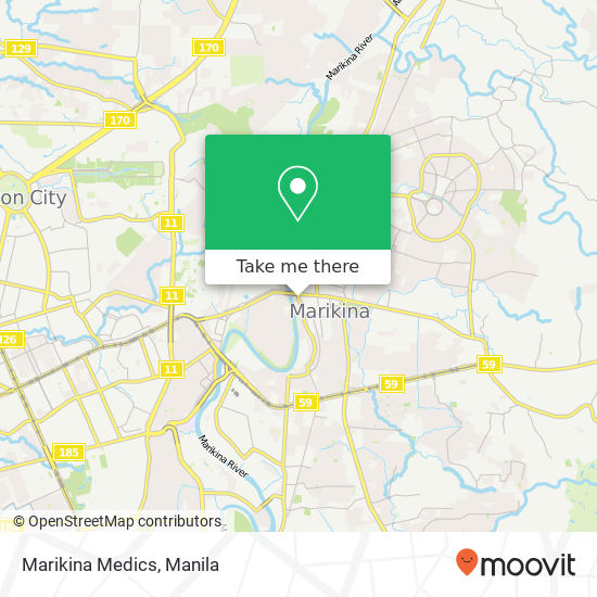 Marikina Medics map