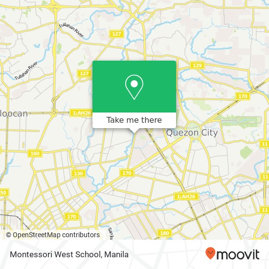 Montessori West School map