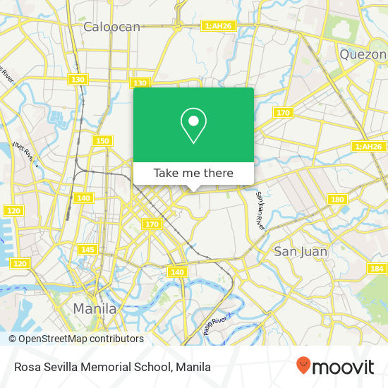 Rosa Sevilla Memorial School map