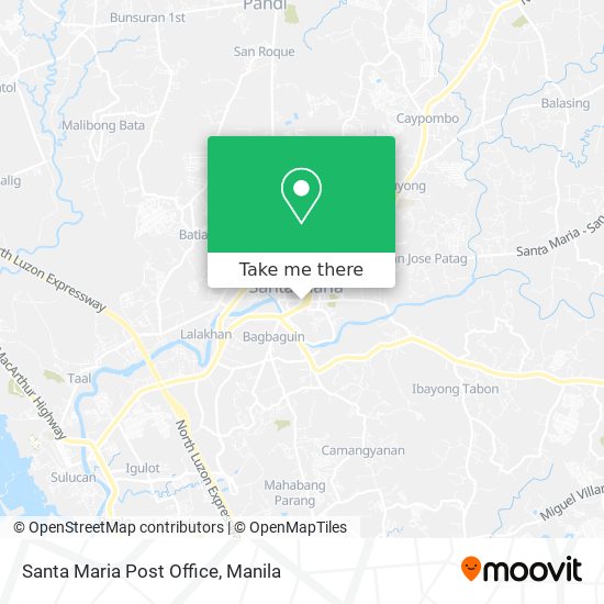 Santa Maria Post Office map