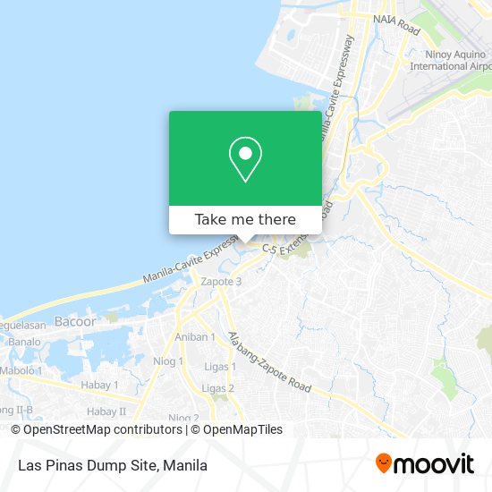 Las Pinas Dump Site map