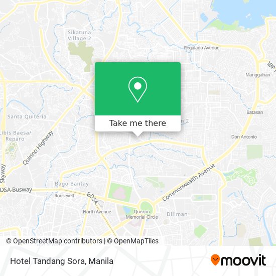 Hotel Tandang Sora map