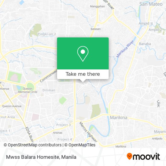 Mwss Balara Homesite map