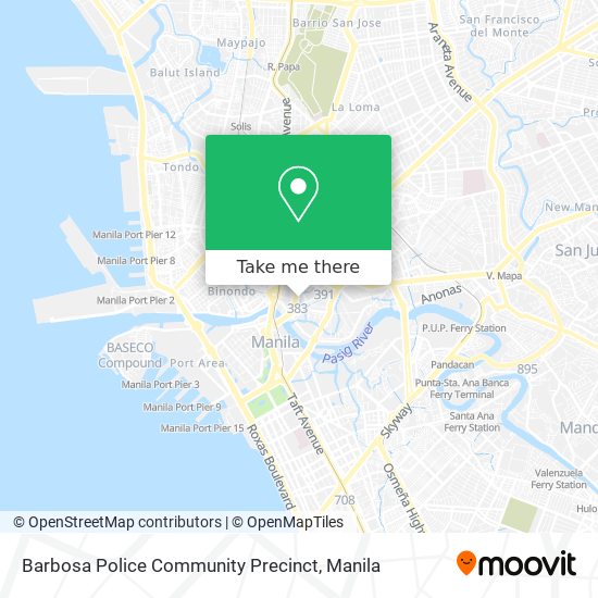 Barbosa Police Community Precinct map