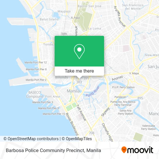 Barbosa Police Community Precinct map
