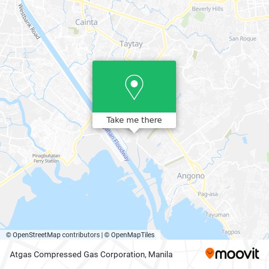Atgas Compressed Gas Corporation map