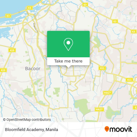 Bloomfield Academy map