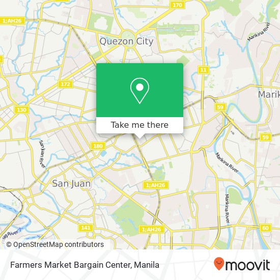 Farmers Market Bargain Center map