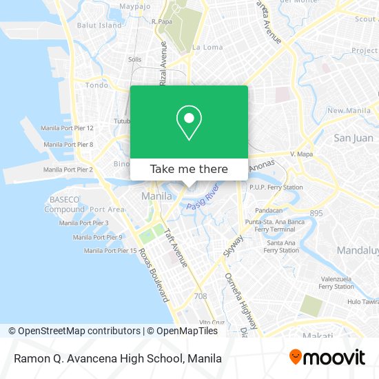 Ramon Q. Avancena High School map