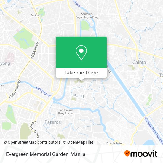 Evergreen Memorial Garden map