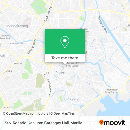 Sto. Rosario-Kanluran Barangay Hall map