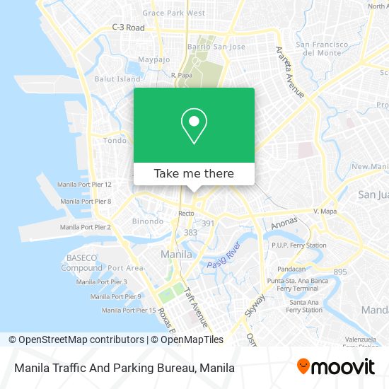 Manila Traffic And Parking Bureau map