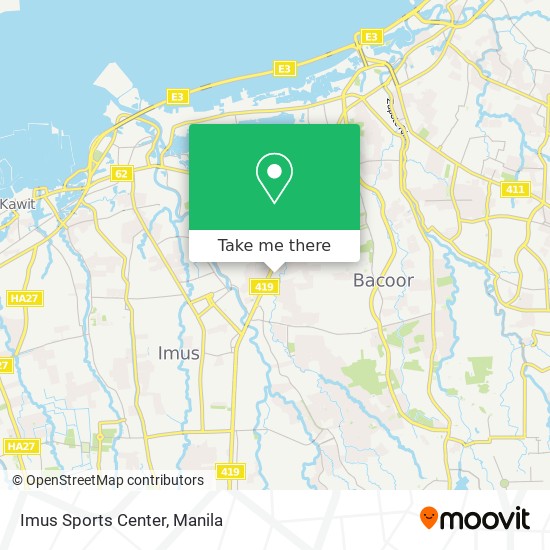 Imus Sports Center map