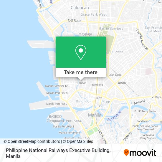 Philippine National Railways Executive Building map