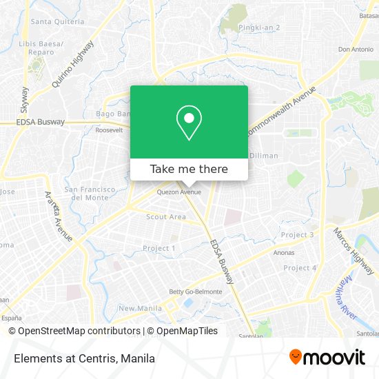 Elements at Centris map