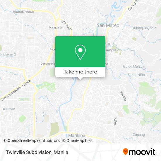 Twinville Subdivision map