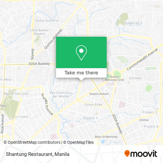 Shantung Restaurant map