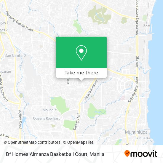 Bf Homes Almanza Basketball Court map