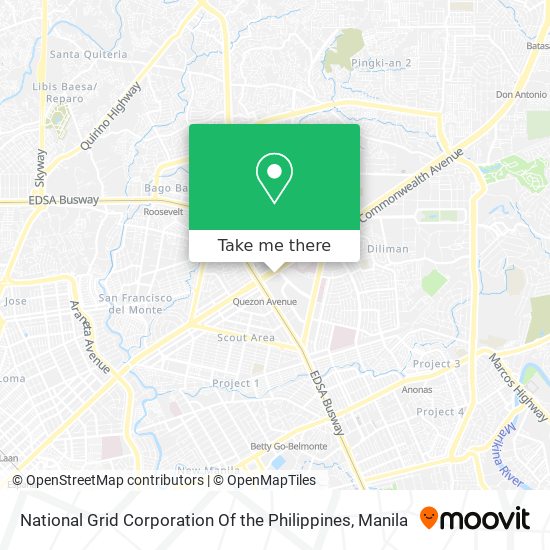 National Grid Corporation Of the Philippines map