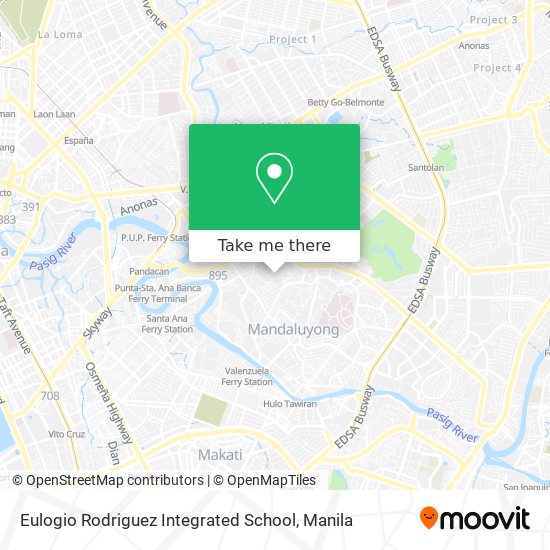 Eulogio Rodriguez Integrated School map