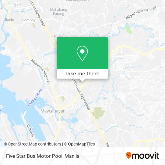 Five Star Bus Motor Pool map