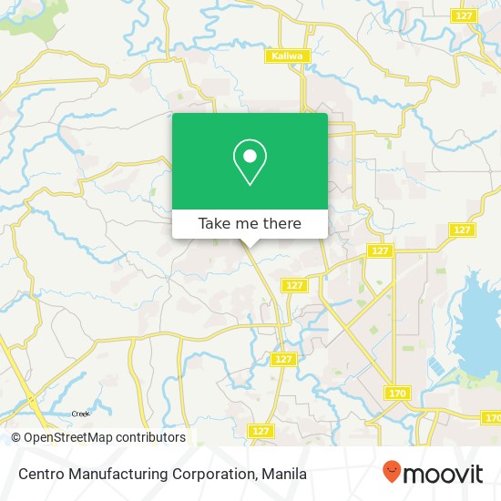 Centro Manufacturing Corporation map