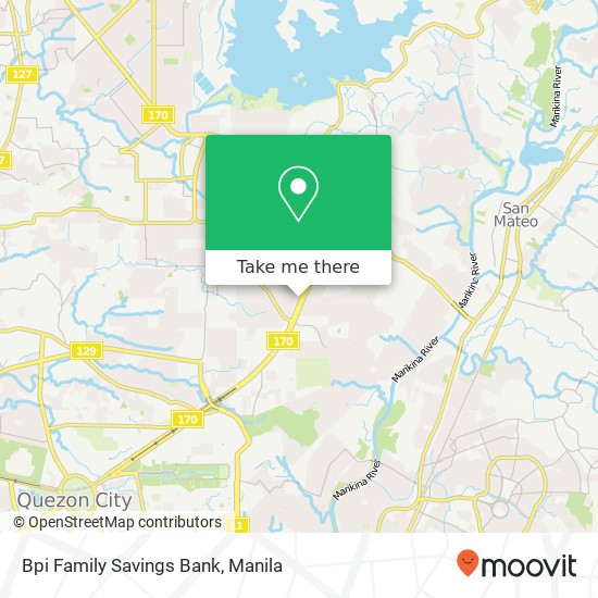 Bpi Family Savings Bank map