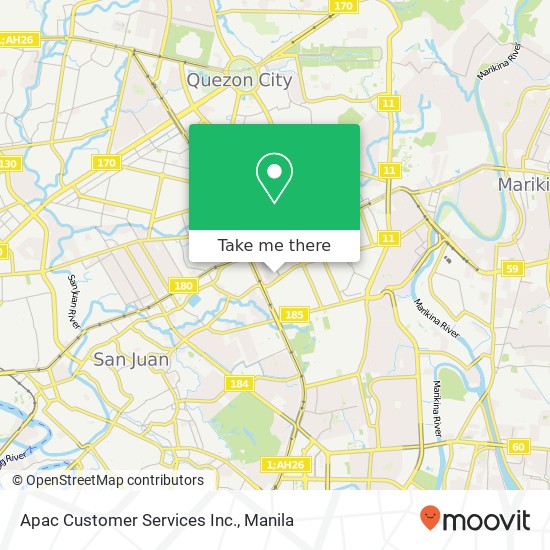 Apac Customer Services Inc. map