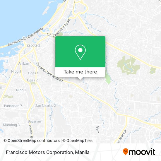 Francisco Motors Corporation map
