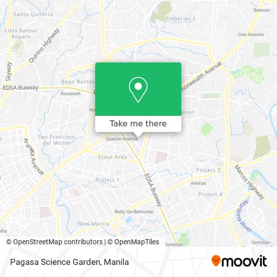 Pagasa Science Garden map