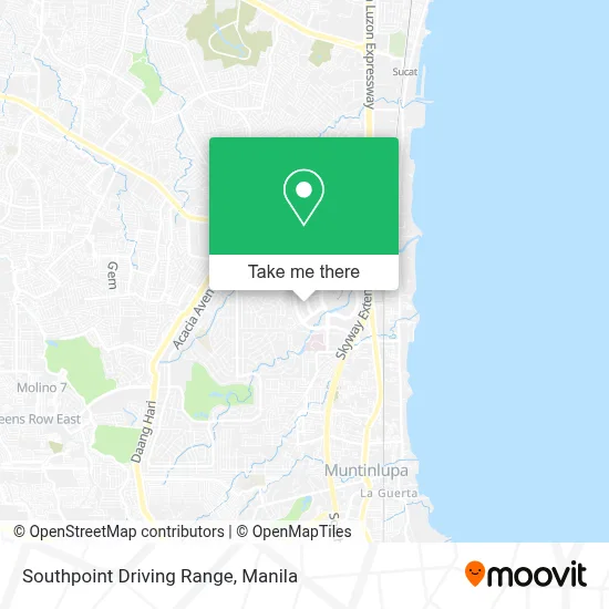 Southpoint Driving Range map