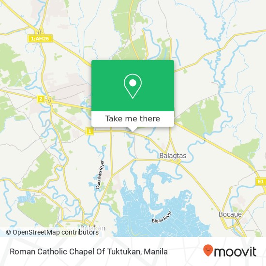 Roman Catholic Chapel Of Tuktukan map