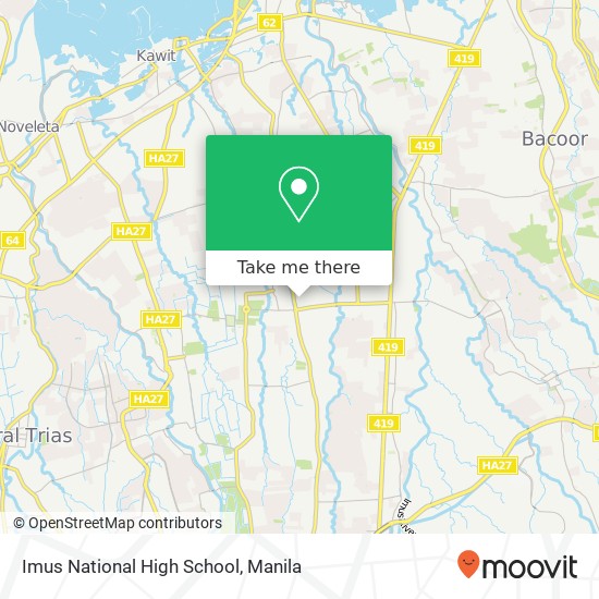 Imus National High School map