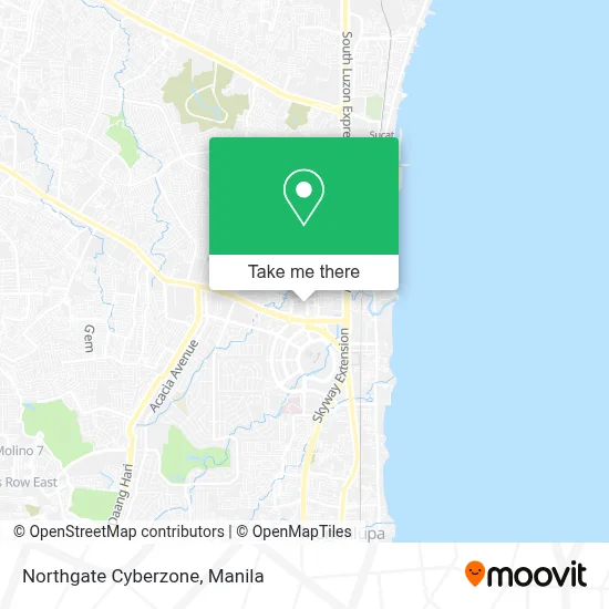 Northgate Cyberzone map