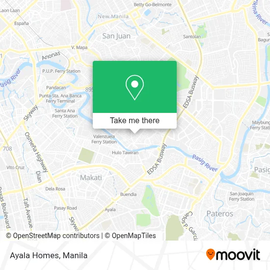 Ayala Homes map