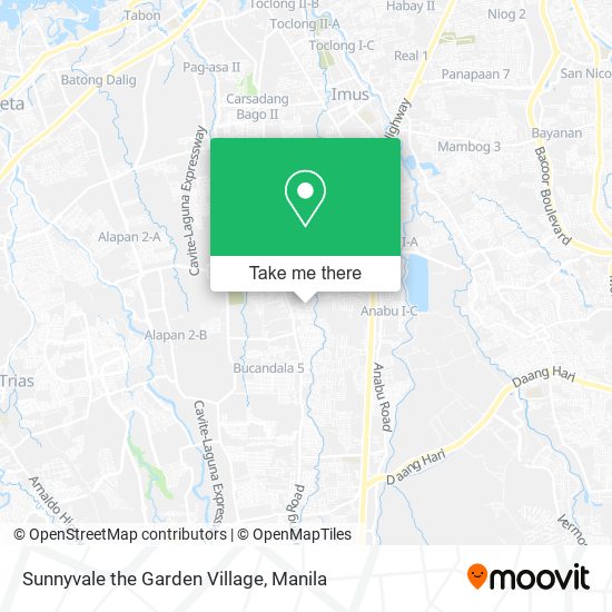 Sunnyvale The Garden Village map