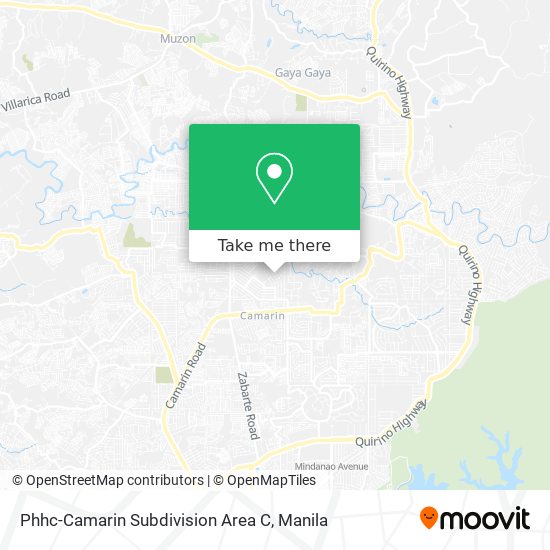 Phhc-Camarin Subdivision Area C map