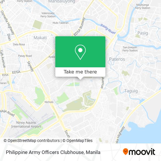 Philippine Army Officers Clubhouse map