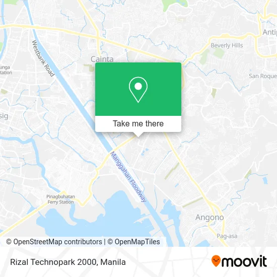 Rizal Technopark 2000 map