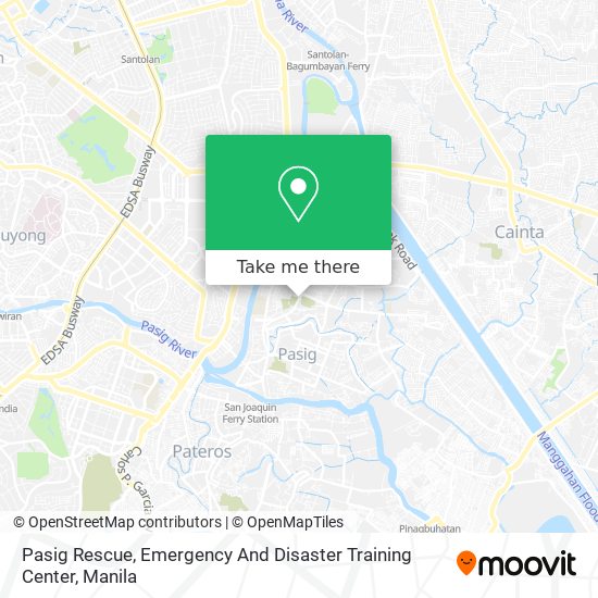 Pasig Rescue, Emergency And Disaster Training Center map