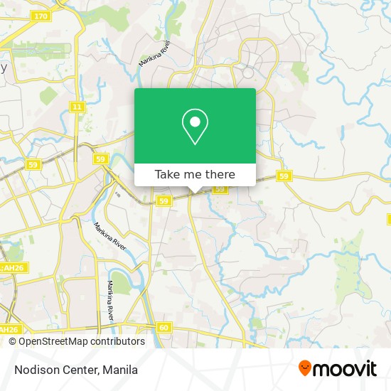 Nodison Center map
