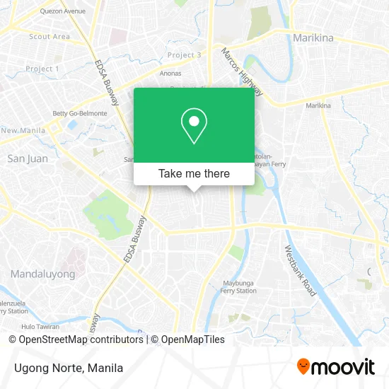 Ugong Norte map