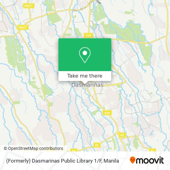 (Formerly) Dasmarinas Public Library 1 / F map