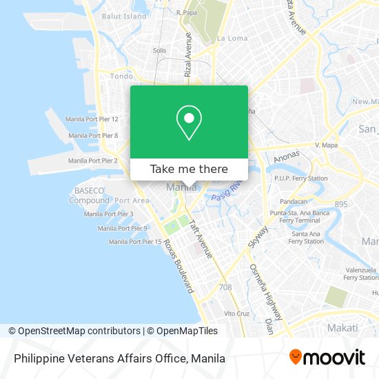 Philippine Veterans Affairs Office map