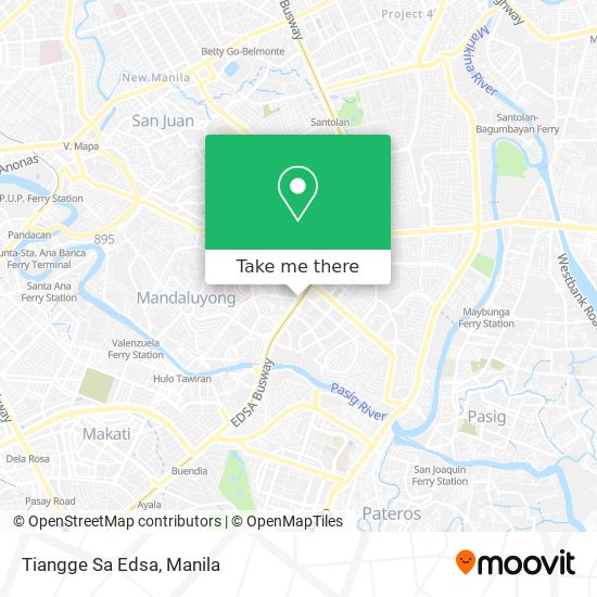 Tiangge Sa Edsa map