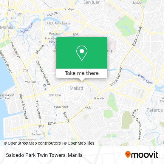 Salcedo Park Twin Towers map